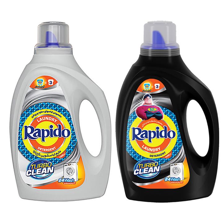 مایع لباسشویی مدل سفید شوی و مشکین شوی وزن 1500 گرم مجموعه 2 عددی